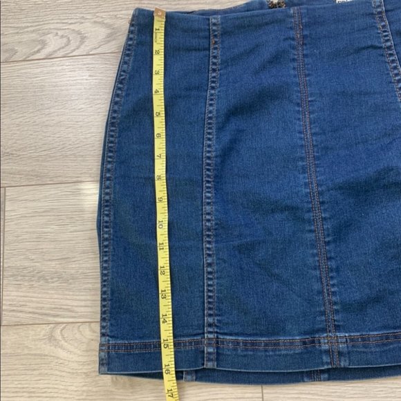 Free People Modern Femme Stretch Denim Mini Skirt - Picture 7 of 9